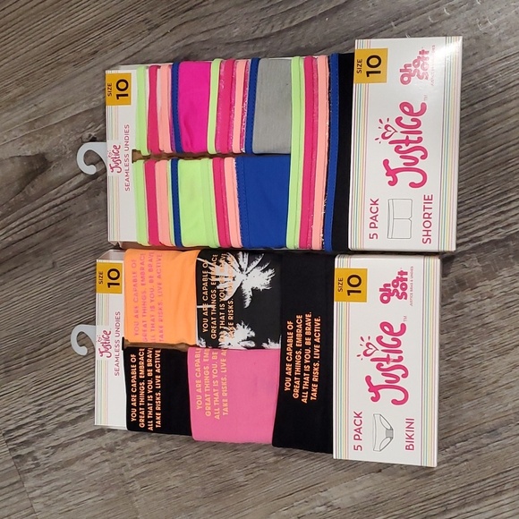 Justice Underwear-2 Packs/10 Pairs - Picture 1 of 7
